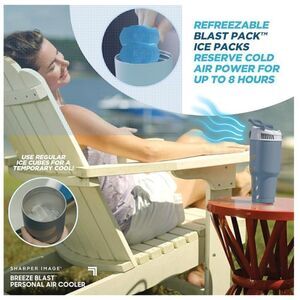 Breeze Blast by Sharper Image Personal Air Cooler, Portable, Rechargeable